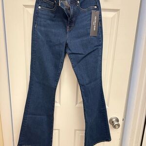 City Chic Dark Blue Flare Jeans